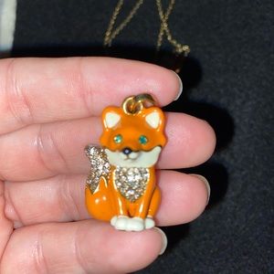 Like new juicy couture fox necklace
